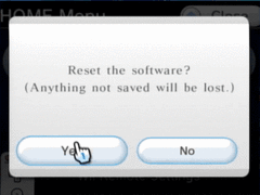 Wii VC reset with WiiMote (don't do this)